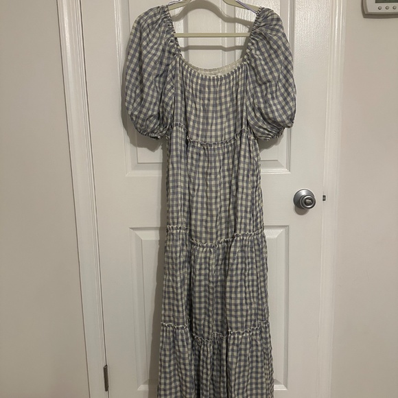 CJLA Maddie Gingham Dress in Lavender - Picture 2 of 6